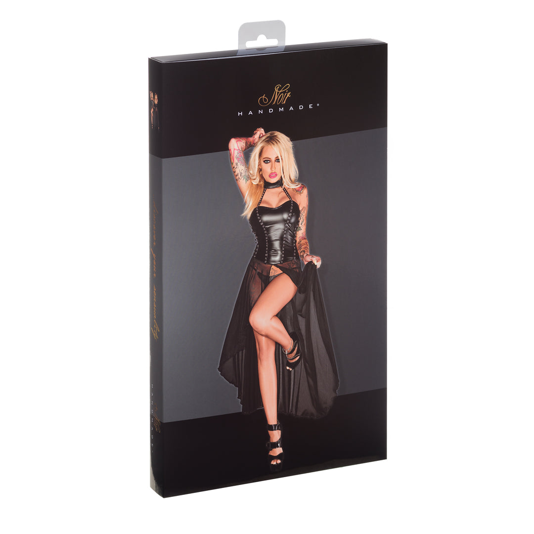 Powerwetlook w tulle dress