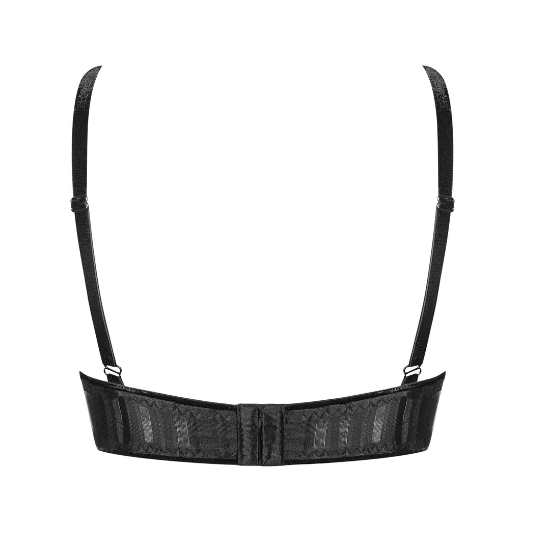 High neck underwired Bra and Full Brief