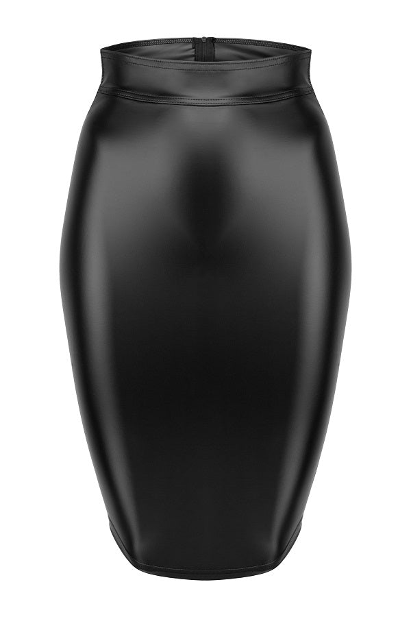 Wetlook Pencil Skirt